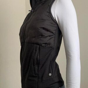 Calla Black Quilted Running Vest Reflective